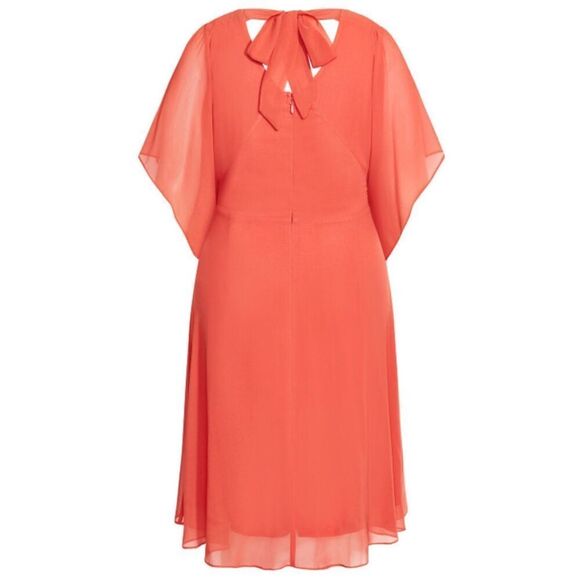 City Chic Flutter Sleeve Dress NWT - Picture 5 of 6